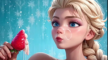 Asmr de frutas sendo comidas pela frozen