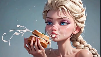 Asmr de frutas sendo comidas pela frozen