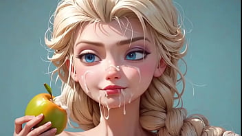 Asmr de frutas sendo comidas pela frozen