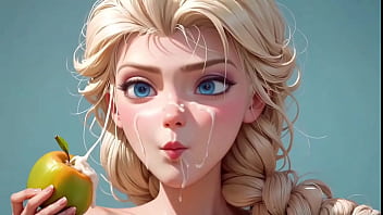 Asmr de frutas sendo comidas pela frozen