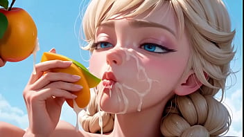 Asmr de frutas sendo comidas pela frozen Asmr de frutas sendo comidas pela frozen