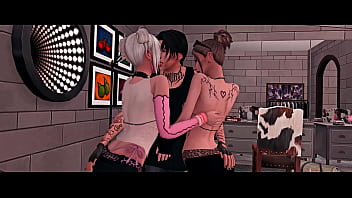 Lustful groupies seduced a musician for hard group sex part 1