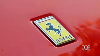Foot frenzy on a ferrari