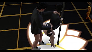 Sims 4 stripper gives blowjob and takes it in all her holes