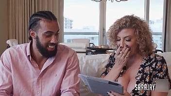 Throbbing bbc james angel cums on sa jay's massive booty