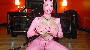 Pink catwoman horny for sex