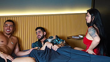 Busty curvy latina antonella jones gets both her stepbrothers to fill all her holes in a nasty interracial fuckfest