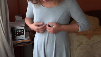 I love showing off my tits so my stepson's friends can jerk off and cum