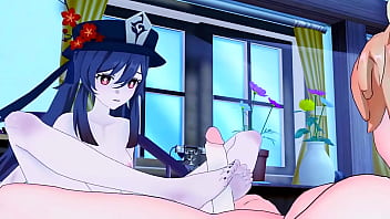 Hu tao and aether share intense sex until morning genshin impact hentai