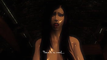 Skyrim brunette gets fucked hard