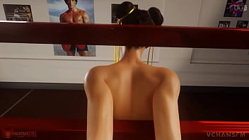 Chun li on the ropes