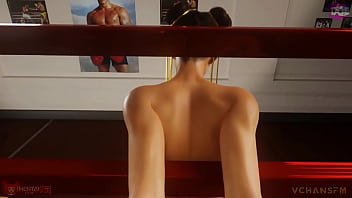 Chun li on the ropes