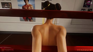 Chun li on the ropes