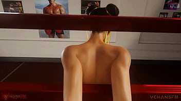 Chun li on the ropes