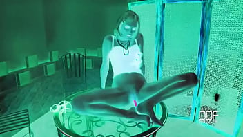 Stickin it to herself literally