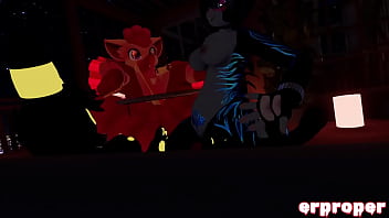 Vrchat vulpix cuckhold with an umbreon and a furry