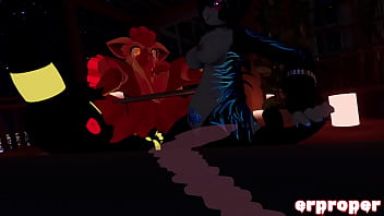 Vrchat vulpix cuckhold with an umbreon and a furry