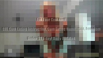 Lick your own cum off your fingers cei