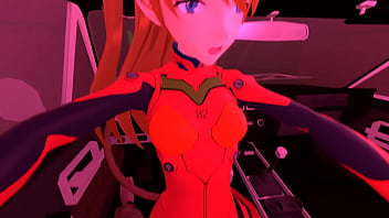 In the car with asuka