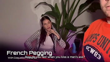 French pegging – i answer his questions then i fuck his ass with my strap on
