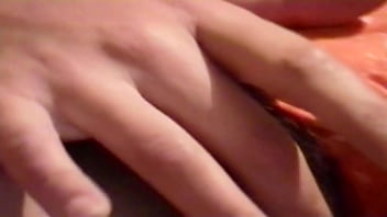 I taught my hairy pussy to stepson and ask him to get his cock and make the straw