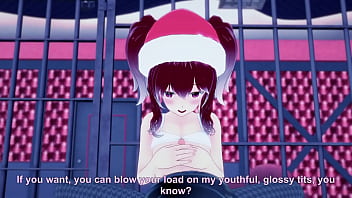 Santa's babe rides a dick