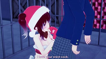 Santa's babe rides a dick