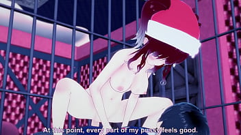 Santa's babe rides a dick