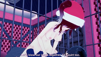 Santa's babe rides a dick