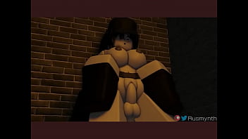 Roblox slut gets pounded in a back allyway
