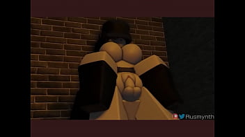 Roblox slut gets pounded in a back allyway