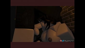 Roblox slut gets pounded in a back allyway