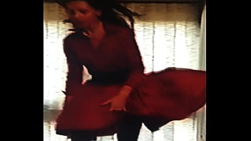 Lady in red for her boyfriend