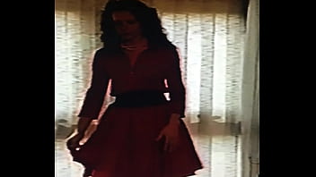 Lady in red for her boyfriend