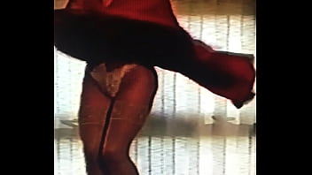 Lady in red for her boyfriend