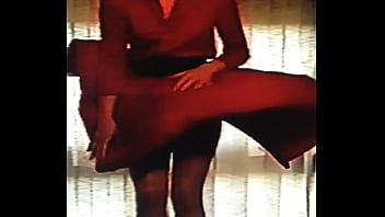 Lady in red for her boyfriend