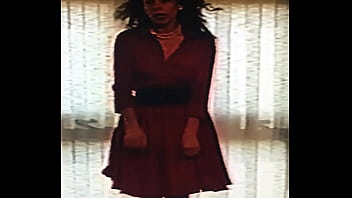 Lady in red for her boyfriend