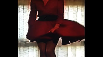 Lady in red for her boyfriend