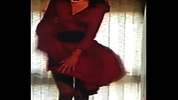 Lady in red for her boyfriend