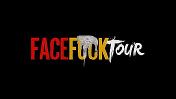 Busty redhead hottie face fucked rough upside down by monster cock in amateur hookup