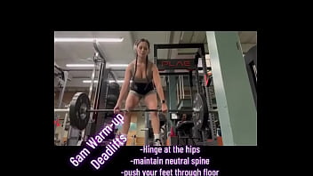 6am warm up deadlifts hinge at the hips maintain neutral spine push your feet through floor pull weight up keep bar