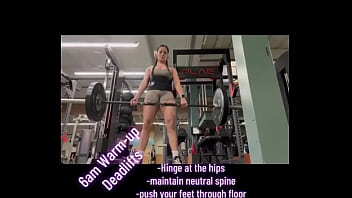 6am warm up deadlifts hinge at the hips maintain neutral spine push your feet through floor pull weight up keep bar