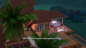 Kasumi x ayane & hitomi x lei fang wild night in private beach house