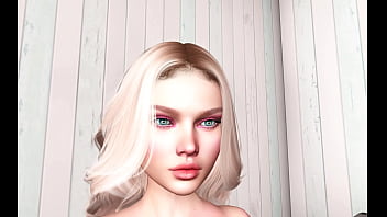 Second life casting with skinny girl