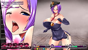 Big titted warden must stop horny rioters