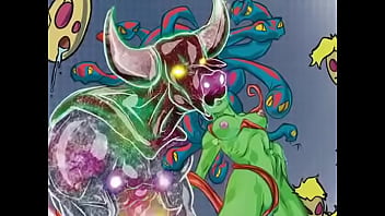 Am orgy scene from the erotic space opera comic roobix