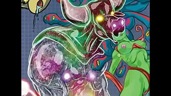 Am orgy scene from the erotic space opera comic roobix