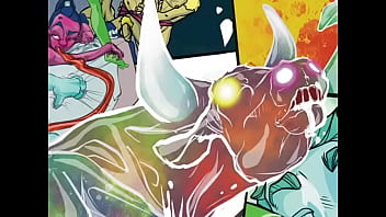 Am orgy scene from the erotic space opera comic roobix