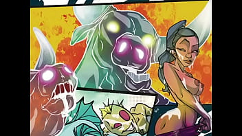 Am orgy scene from the erotic space opera comic roobix