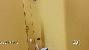 Natural tit blonde delivers debut pov blowjob